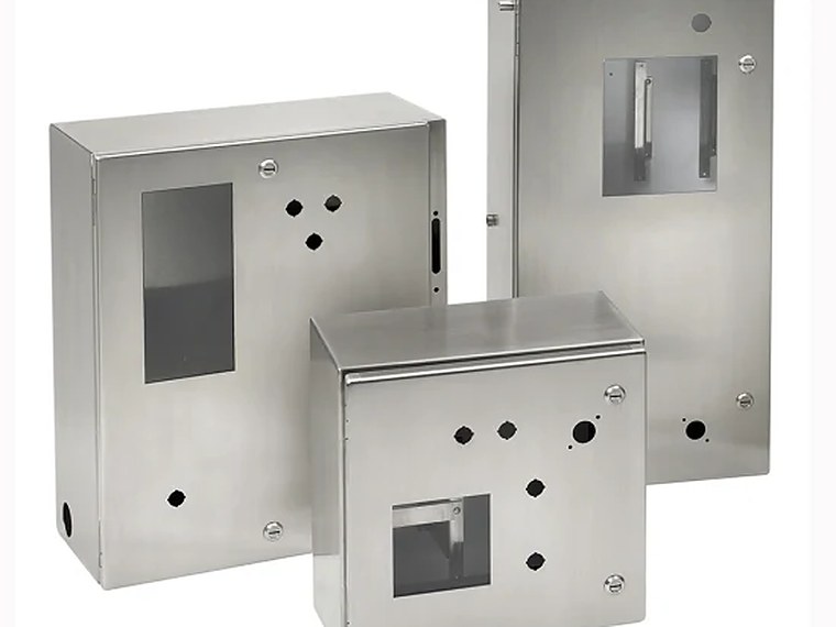 CNC laser cut control panel box at J.K. Fabricaters