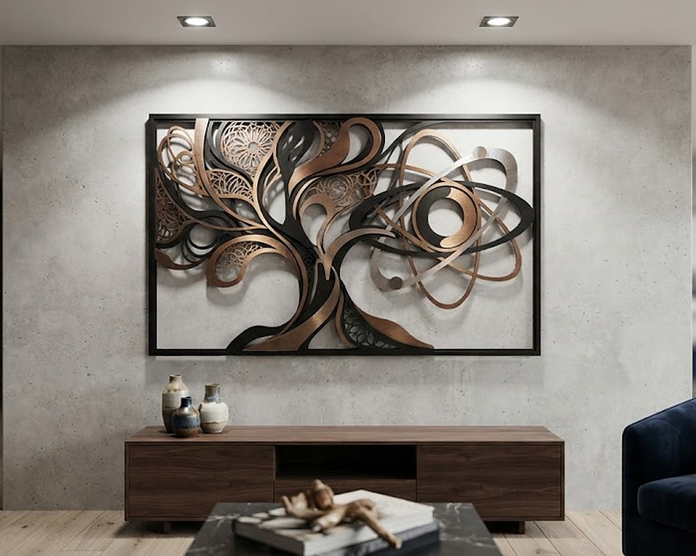 Wall hanging art decoration fabrication at J.K. Fabricaters